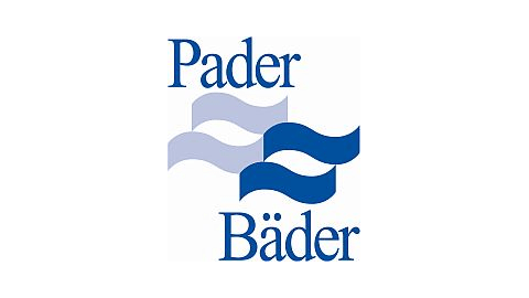 Logo des Pader Bäder Betrieb. Verknüpfung zu den Schwimmbädern in Paderborn.